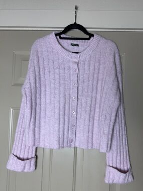 Women’s Lavender Wild Fable Button Sweater